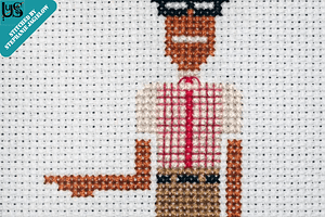 Jen, The IT Crowd Geeky cross stitch Jen, The IT Crowd Geeky cross stitch