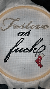 Festive Christmas cross stitch pattern Festive Christmas cross stitch pattern
