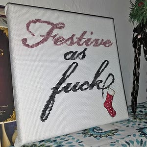 Festive Christmas cross stitch pattern Festive Christmas cross stitch pattern