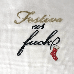 Festive Christmas cross stitch pattern Festive Christmas cross stitch pattern